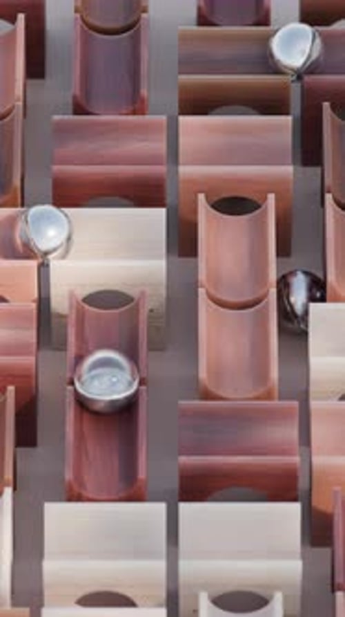 Animação 3D em loop de pontes giratórias