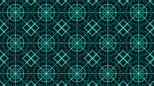 Blue Modern Abstract Kaleidoscope Vj Loop V3