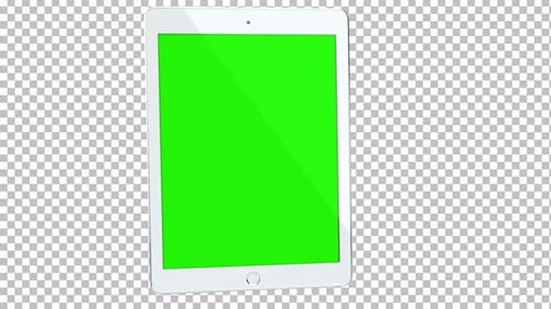 Tablet Mockup Green Screen With Transparent Background.....