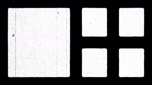 Retro Film Look Grid Photo Frames Overlay