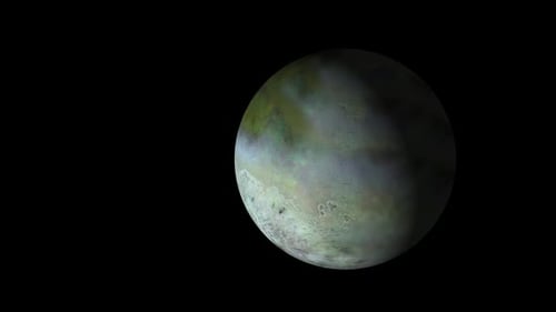 Triton, der größte Mond des Planeten Neptun.