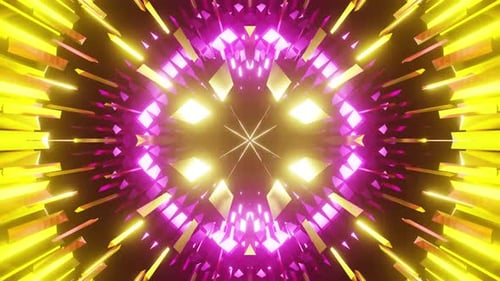 Golden And Pink Crystalized Background Vj Loop Animation