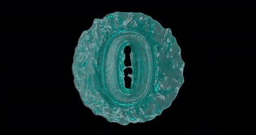 Fluid Number Zero Morph Animation