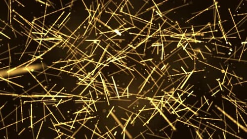 Abstract Golden Particles Network Loop Background