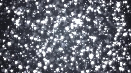 Elegant Silver Sparkle Particles Motion Background