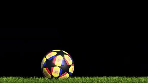 Ballon de football d'Andorre sur l'herbe