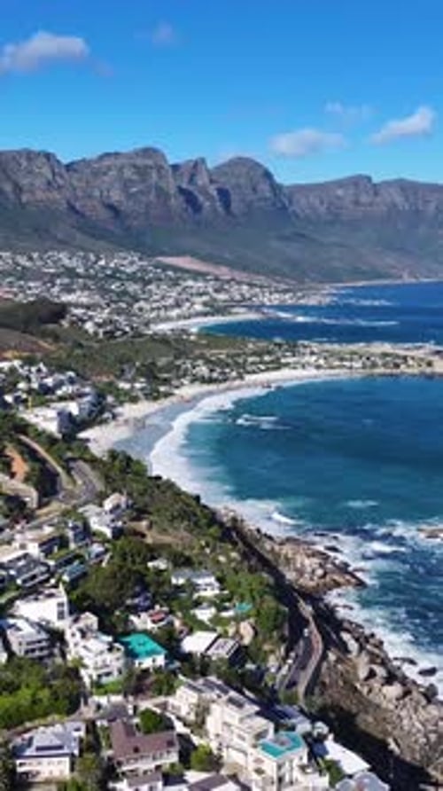 Camps Bay Beach At Cape Town In Western Cape South Africa.