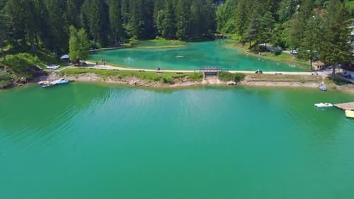 Aerial View Of Cadore Lake