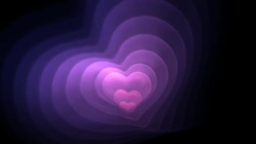 purple color hearts Valentine's Day lights love marriage