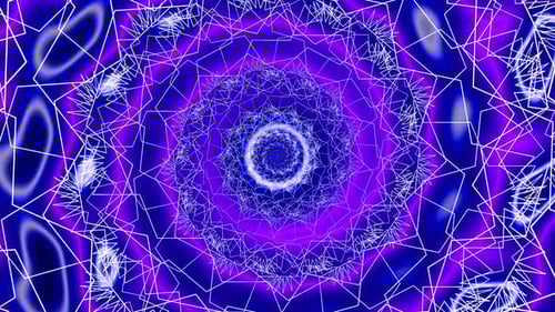 Abstract Geometric Tunnel Visual Loop Background