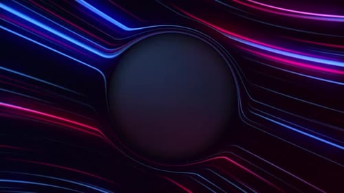 Abstract Neon Lines Logo Reveal