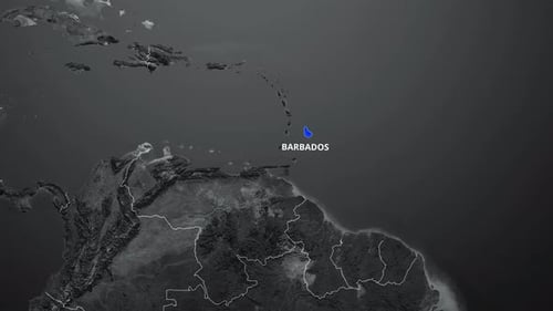 Global Map Zoom and Country Location Highlight Animation