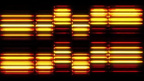 Yellow Lights Flashing Disco Animation Video