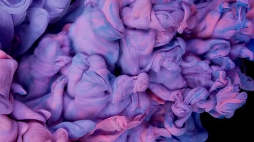 Immerse Yourself in Ethereal Elegance Experience the Mesmerizing Swirls of Colorful Ink As They