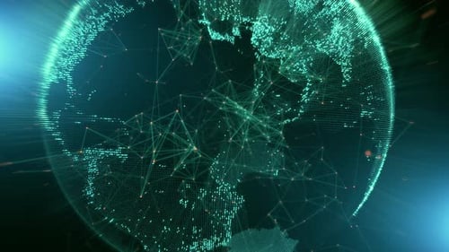 Hintergrund des Earth Globe-Geschäftskonzepts
