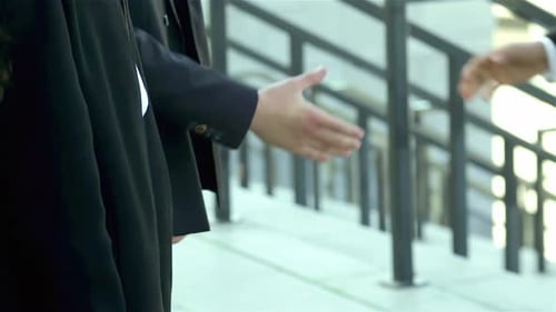 Business Partners Shake Hands to Close Deal