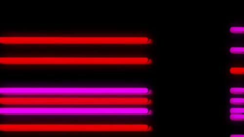 Dynamic Neon Light Bars Color Changing Animation Background