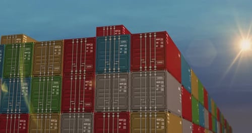 Cargo transport import export cargo containers terminal