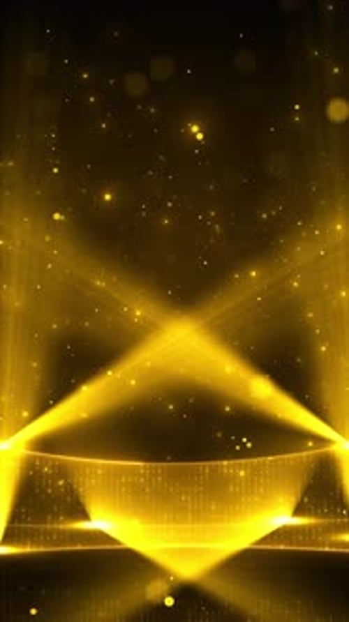 Beautiful luxury Abstract golden geometric glitter. brilliant radiance aurora sparkling star particl