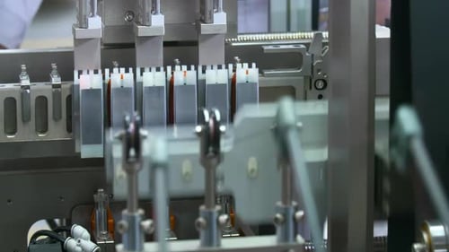 Real Shot Montagelinie innerhalb automatisierter Robotermontage von Motorspulenkupferdrähten in einer Fabrik pr