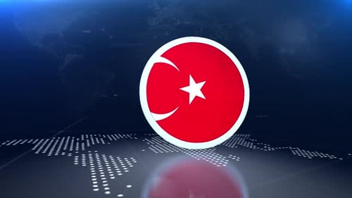 Futuristic Corporate Logo Reveal with Global Map