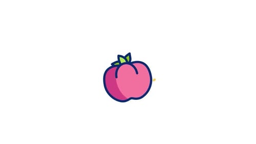 Animiertes Tomatensymbol