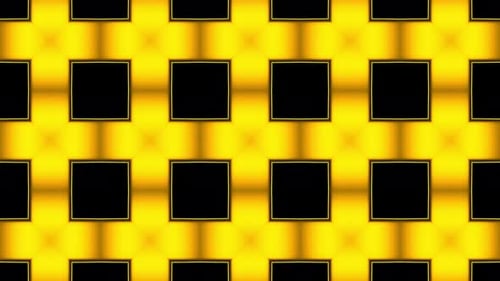 Golden Abstract Geometric Seamless Loop Background