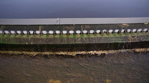 solid wastes from the treatment plant are broken down
