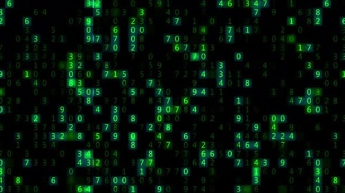 Digital Scrolling Number Loop