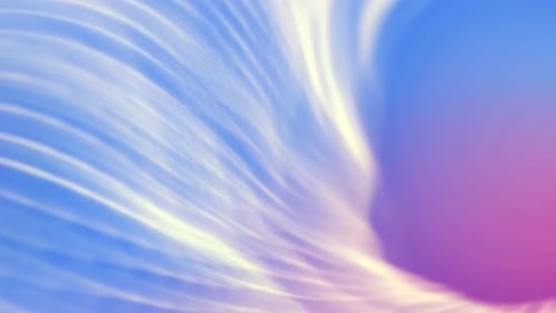 Abstract multicolor wavy strands animation