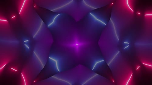 Abstract Wavy Shape Neon Light 19