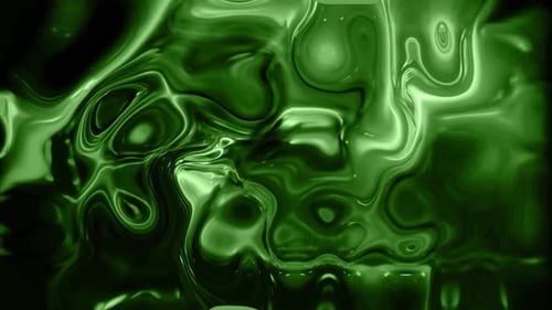 Dynamic Fluid Abstract Green Liquid Background Loop