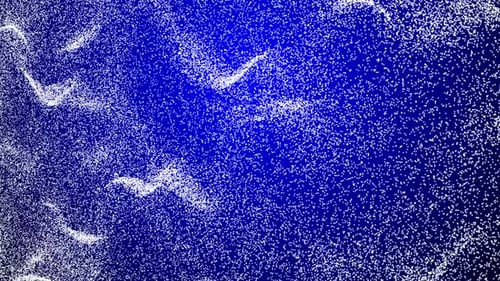Wasserpartikel wellenförmig auf glänzendem Hintergrund