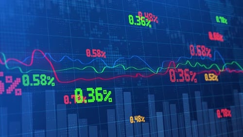 Stock Market or Forex Trading Graph