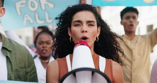Group of Young Adults Protesting for Change