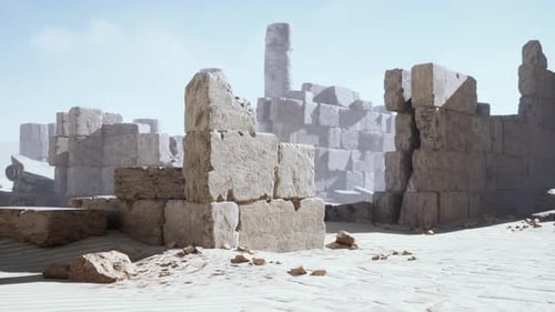 Ruines of Amun Temple in Soleb