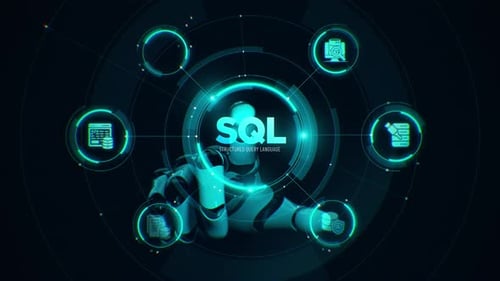 Écran tactile du langage de requête structuré SQL