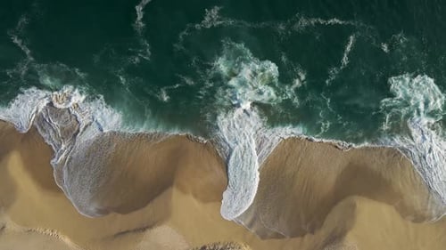 Aerial view of Playa del Divorcio, Cabo San Lucas, Baja California, Mexico.