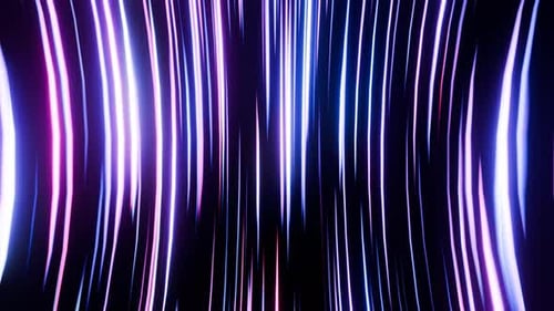 Neon Lines Flow in a Seamless Loop