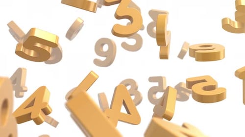 Hintergrundanimation mit fallenden numerischen Zahlen