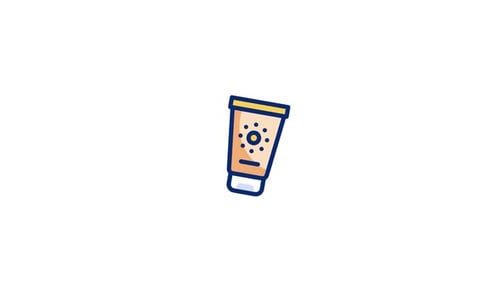 Sunscreen Animated Icon