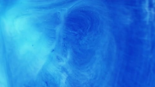 Swirling Blue Liquid Abstract Background