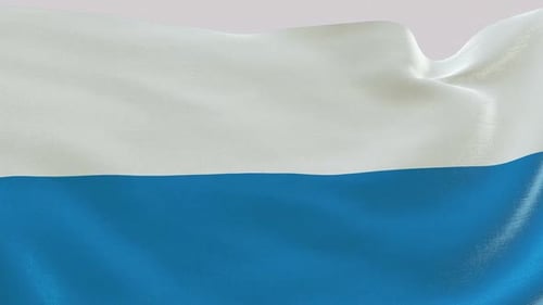 White and Blue Abstract Waving Flag Loop Animation Background