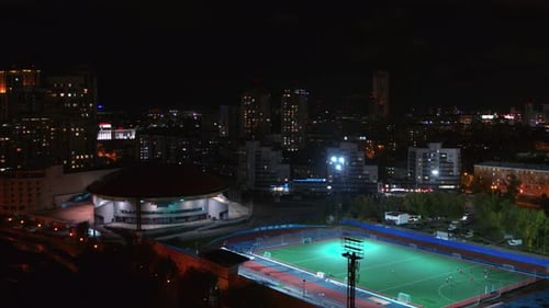 A beautiful city at night