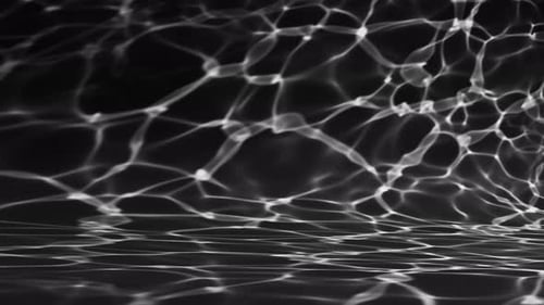 Looping Underwater Black And White Pool with Water Reflections
