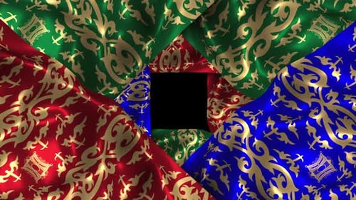Paréo en tissu à motif ethnique indonésien en soie, Batik Aceh Pinto Pintu Songket Red Wave Kain