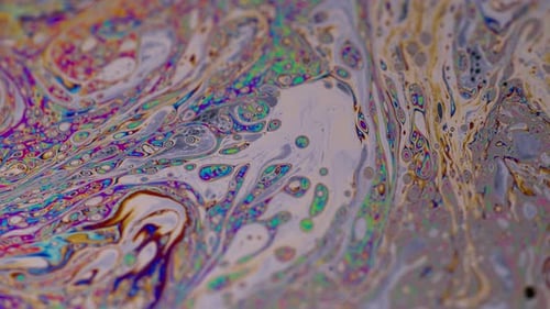 Gasoline Rainbow Fluid Multicolor Liquid Oil Paint