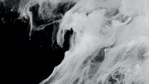 Encre blanche sur fond noir