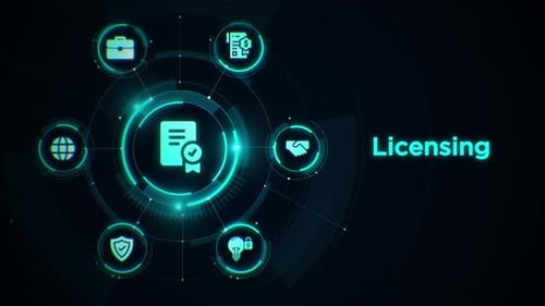 Licensing robotic touchscreen with icons