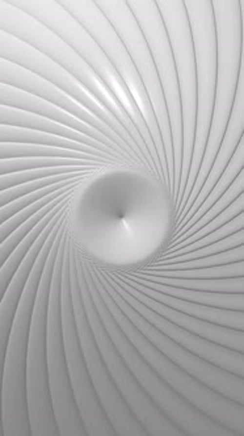 Vertical Video - Minimalist White Spiral Abstract Background